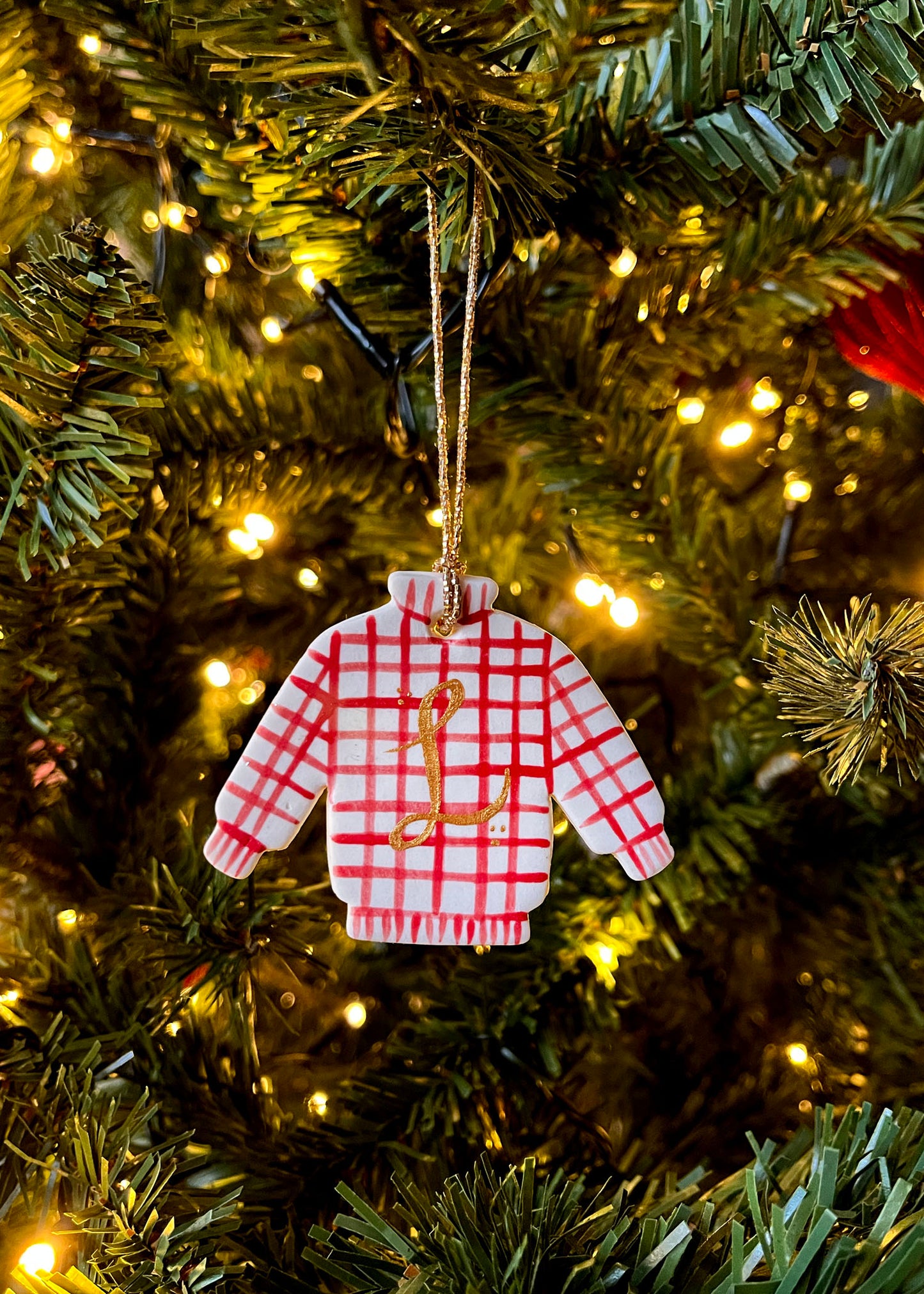 Porcelain Christmas jumper decoration