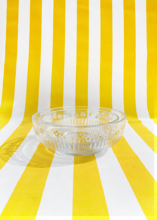 Daisy field ribbed medium bowl