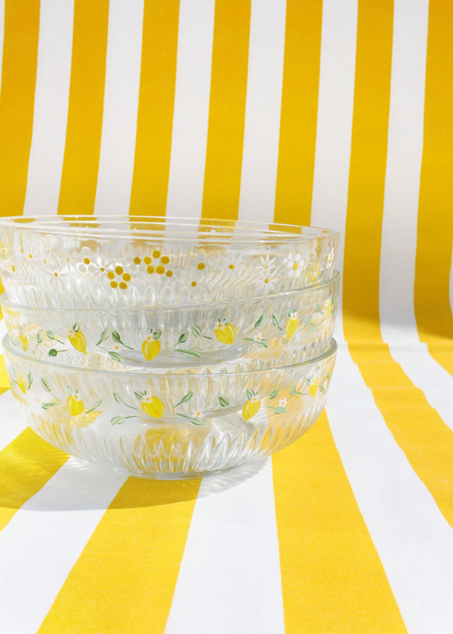 Limoncello ribbed medium bowl